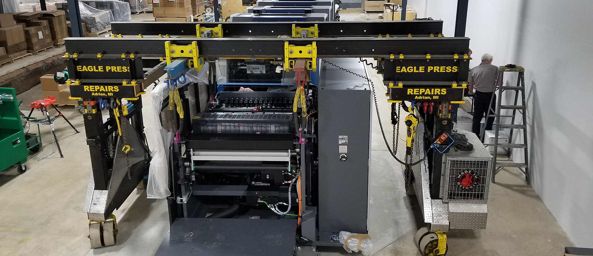 Printing Press Repair, Rigging, Support, Installation